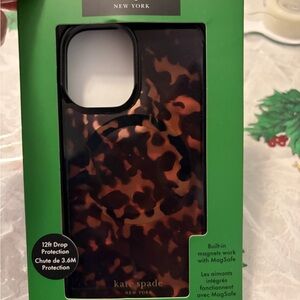 kate spade Brown Phone Case with MagSafe for iPhone 16 plus New